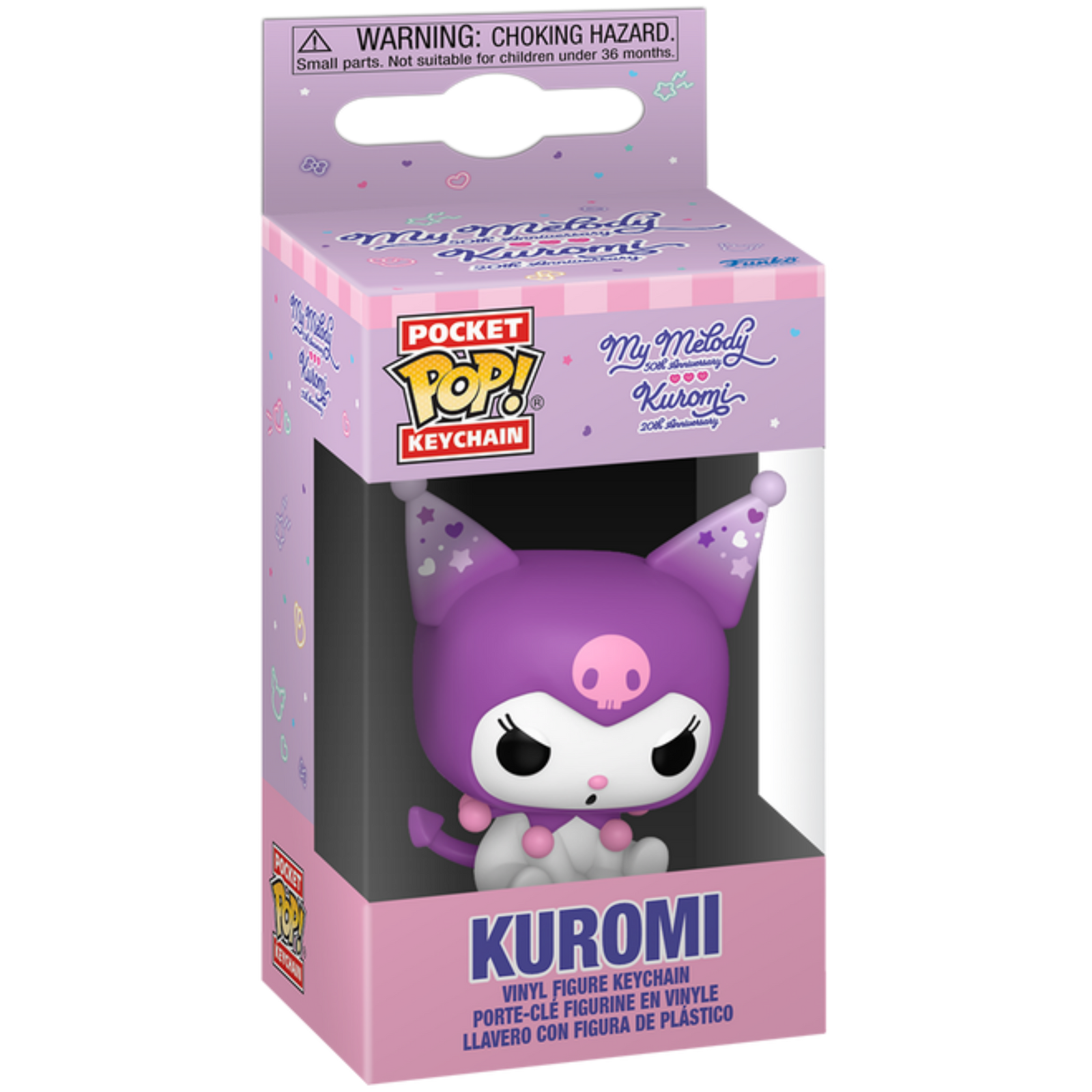 Funko Pop! Keychain: Hello Kitty And Friends - Kuromi (20th Anniversary)