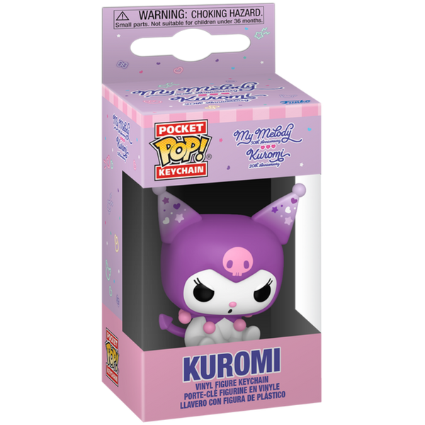 Funko Pop! Keychain: Hello Kitty And Friends - Kuromi (20th Anniversary)