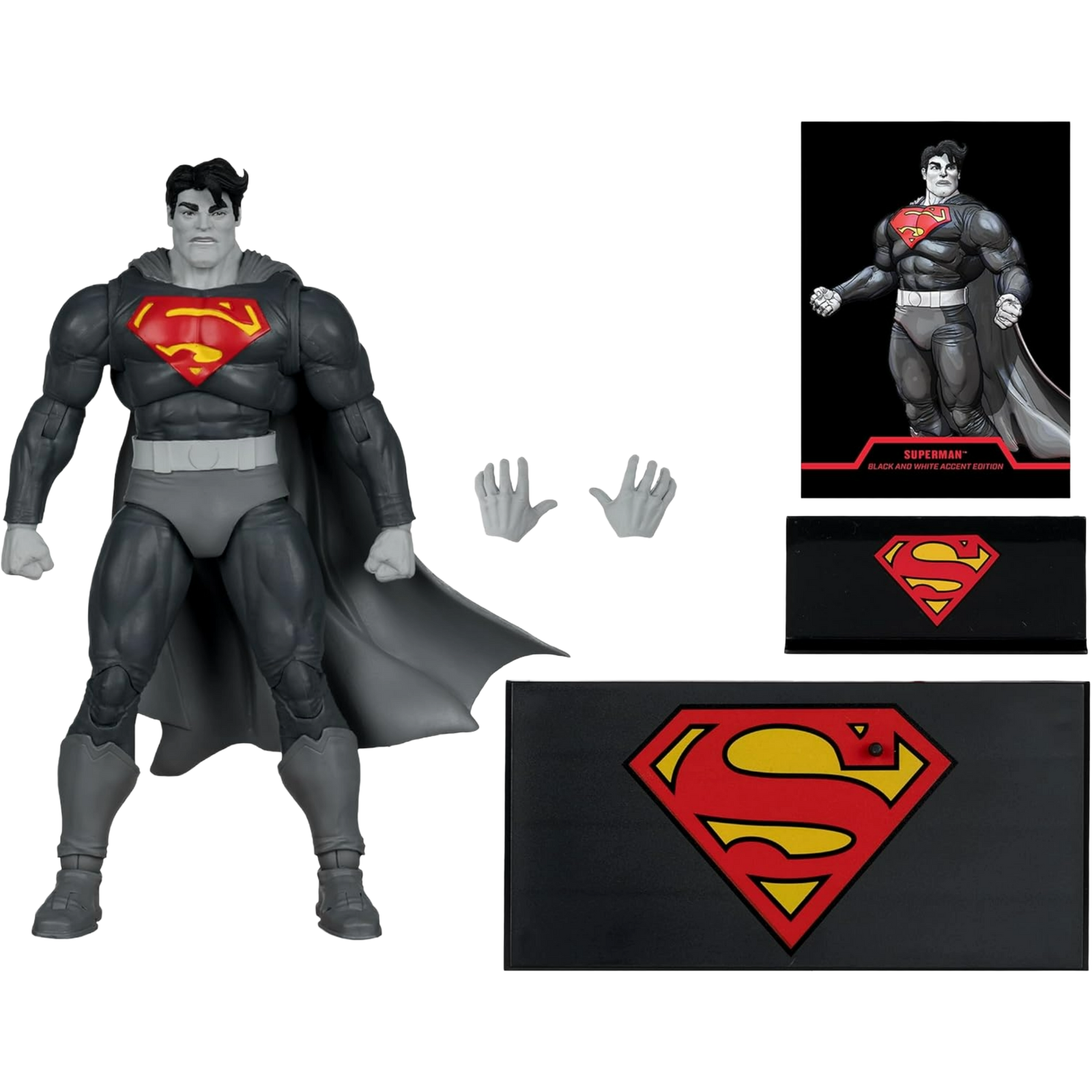 McFarlane DC Multiverse: The Dark Knight Returns - Superman (B&W Accent Edition) Gold Label