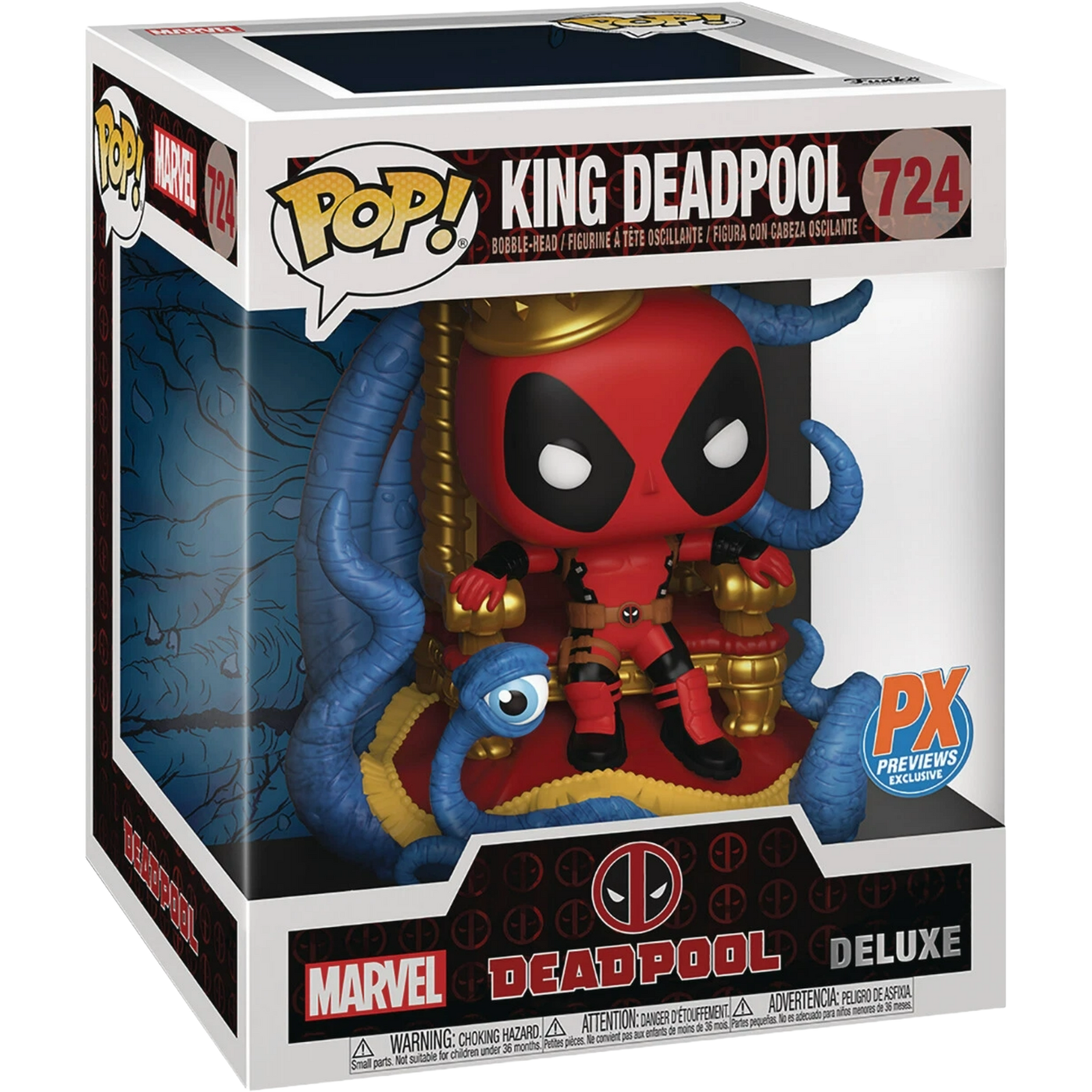 Funko Pop! Deluxe: Marvel Deadpool - King Deadpool 724