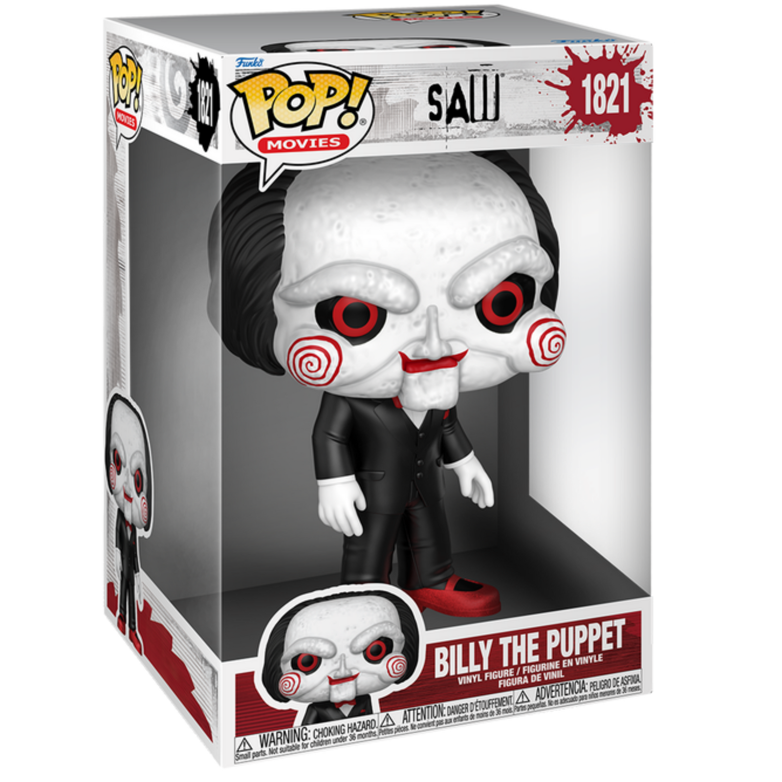 Funko Pop! Jumbo: Saw - Billy The Puppet 1821