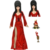NECA Clothed Series: Elvira Mistress Of The Dark - Elvira Red,Fright & Boo