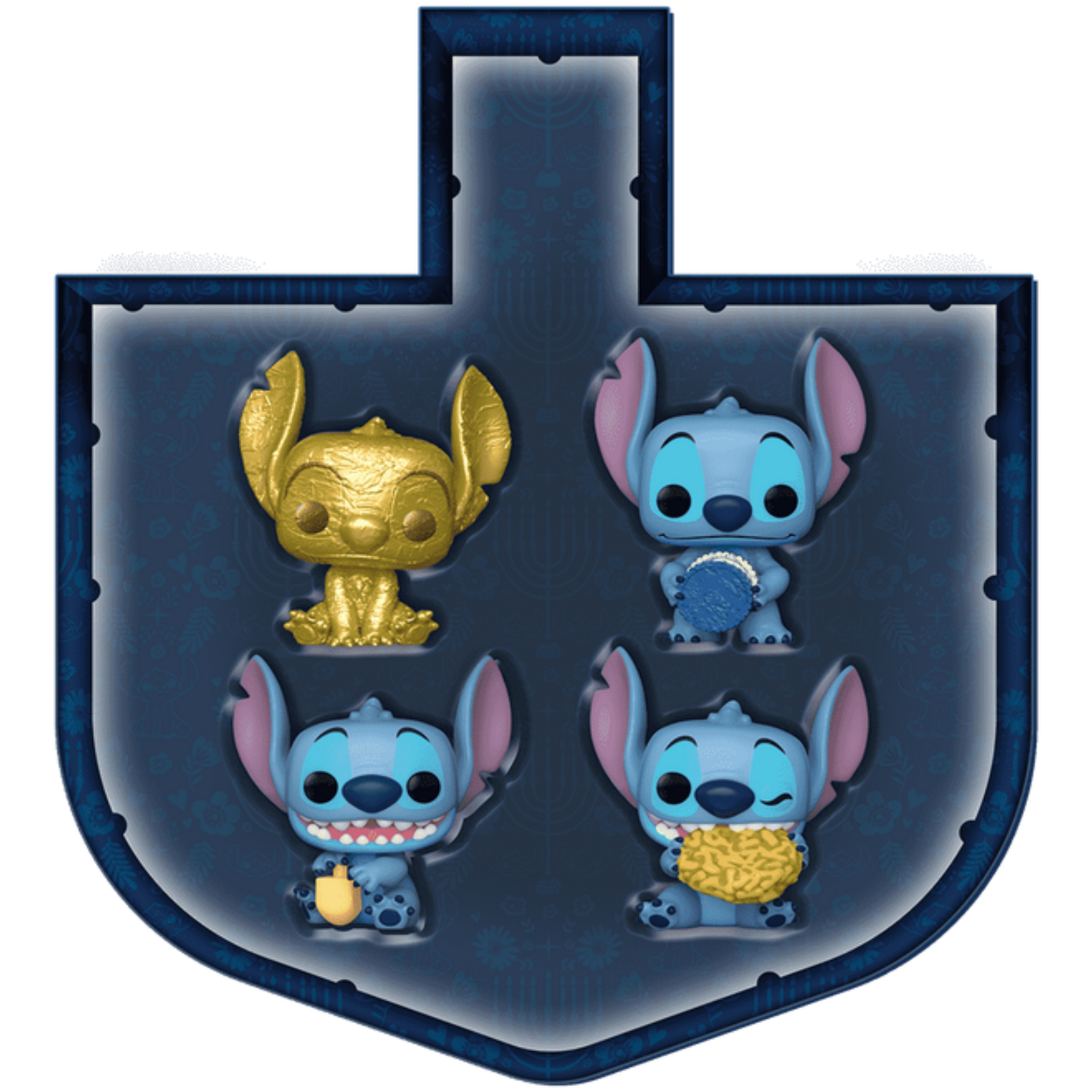 Funko Pocket Pop! Disney: Lilo & Stitch - Happy Hanukkah Stitch 4-Pack