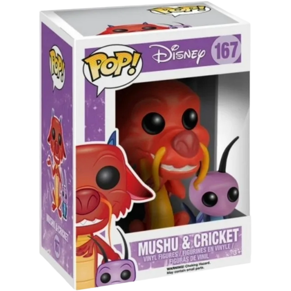 Funko Pop! Disney: Mulan - Mushu & Cricket 167