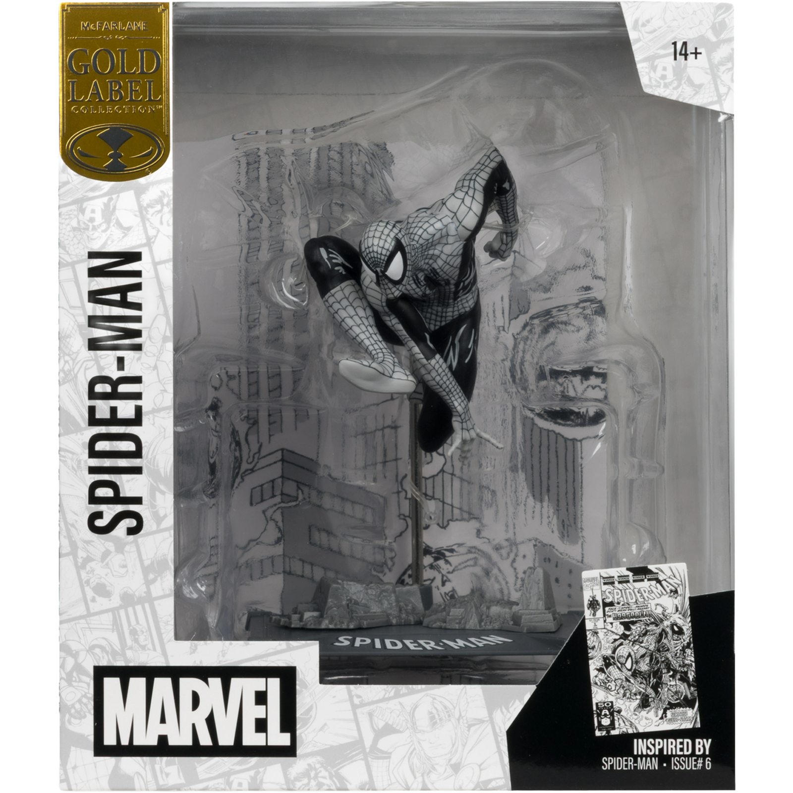 McFarlane Marvel Collection: Spider-Man #06 - Spider-Man (Line Art) Gold Label