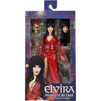 NECA Clothed Series: Elvira Mistress Of The Dark - Elvira Red,Fright & Boo