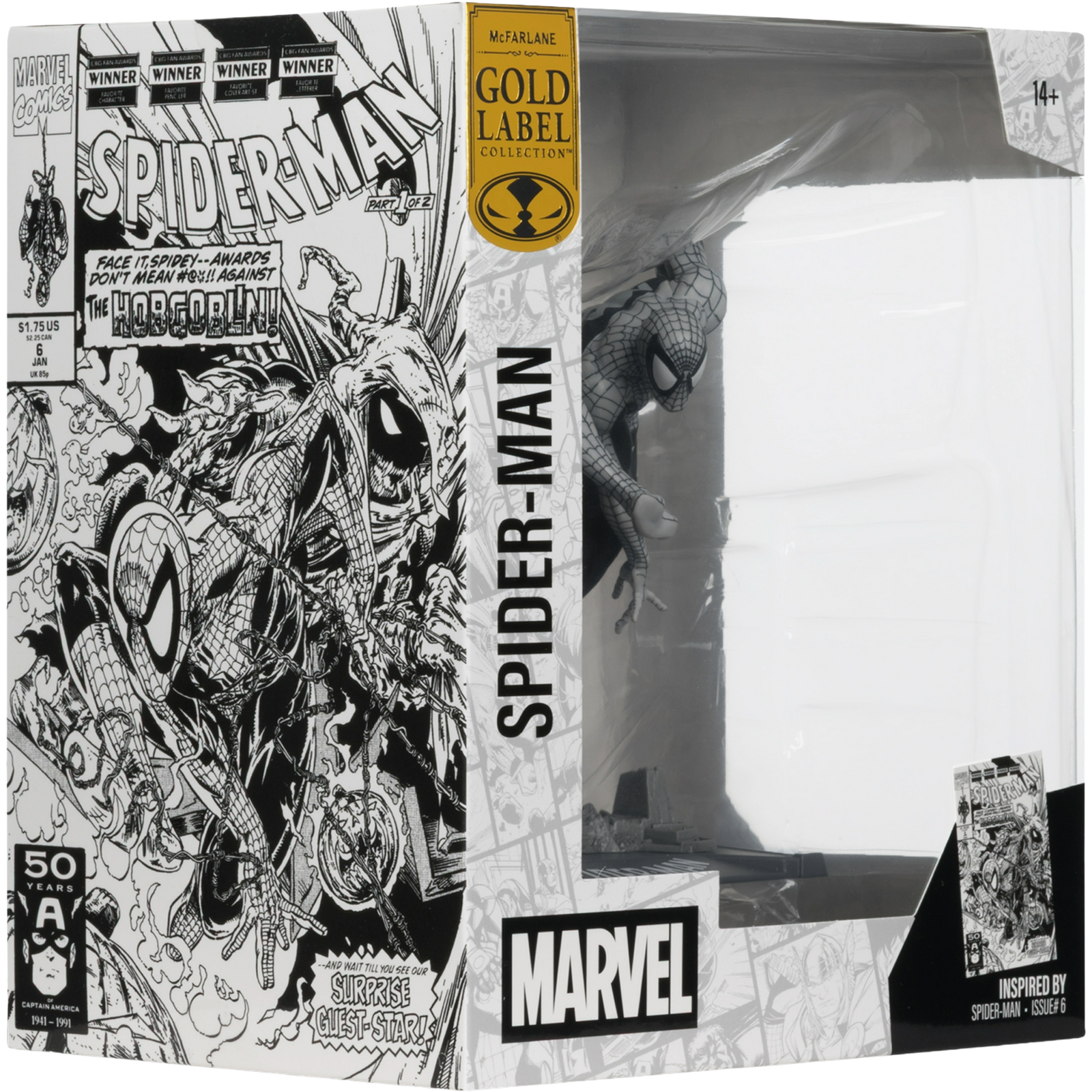 McFarlane Marvel Collection: Spider-Man #06 - Spider-Man (Line Art) Gold Label
