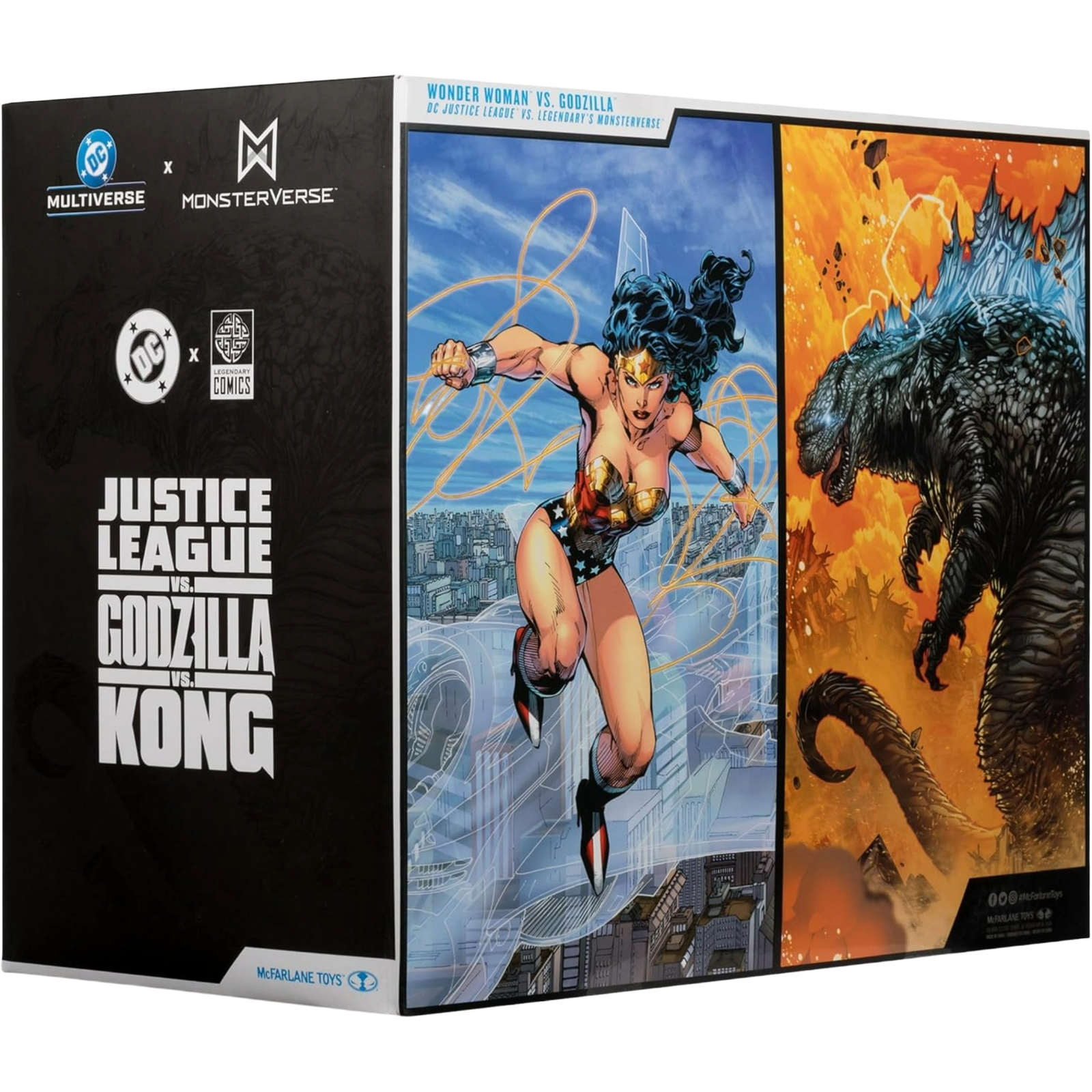 McFarlane DC Multiverse x Monsterverse: DC Justice League Vs. Legendary’s Monsterverse - Wonder Woman Vs. Godzilla 2-Pack