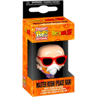 Funko Pop! Keychain: Dragon Ball Z - Master Roshi (Peace Sign)