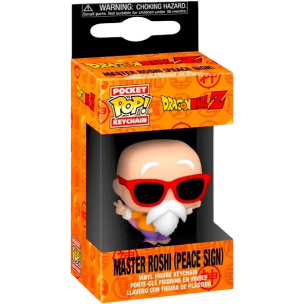 Funko Pop! Keychain: Dragon Ball Z - Master Roshi (Peace Sign)