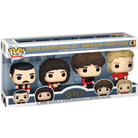 Funko Pop! Rocks: Queen - Freddie Mercury / Brian May / John Deacon / Roger Tylor (Radio Ga Ga) 4-Pack