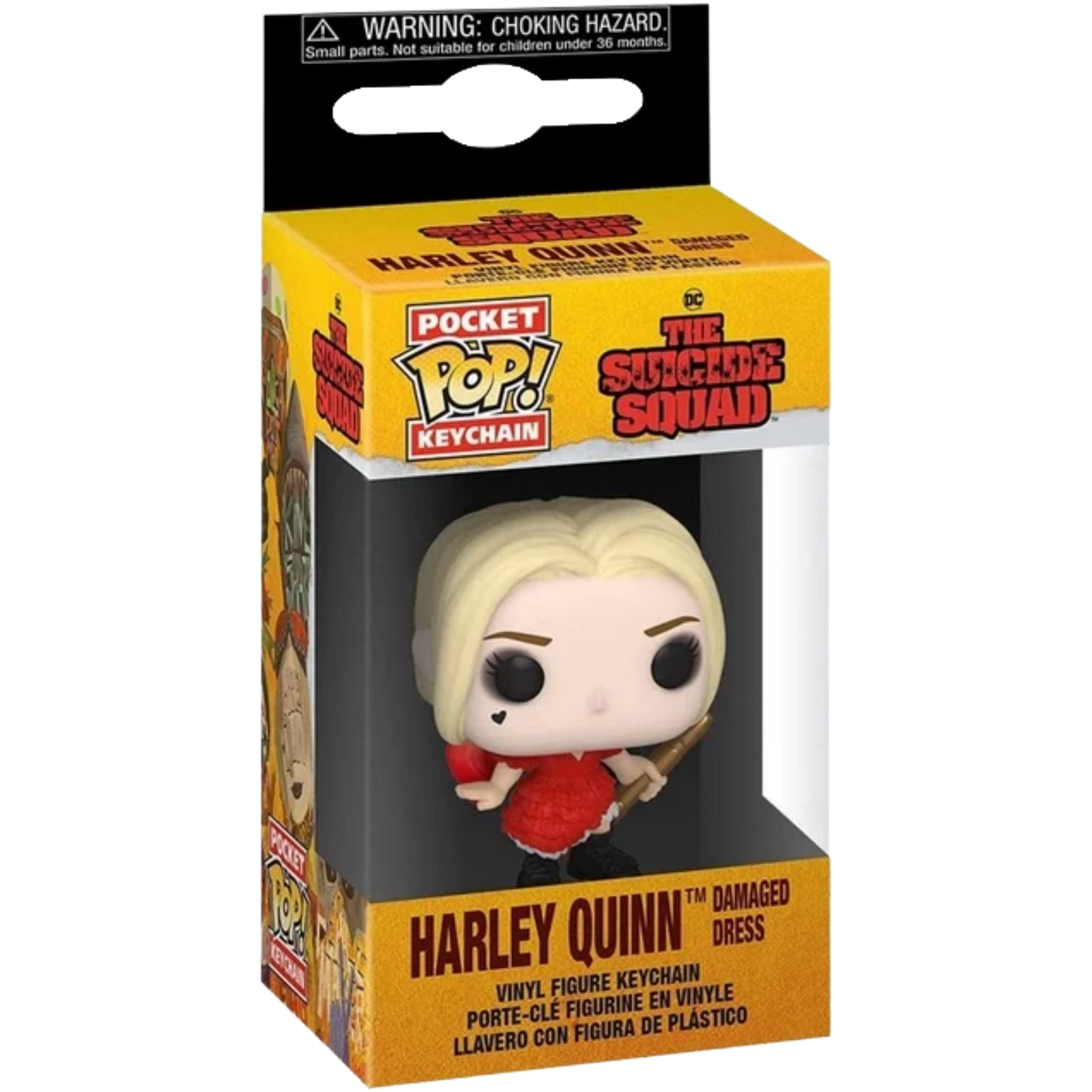 Funko Pop! Keychain: The Suicide Squad - Harley Quinn Damaged Dress