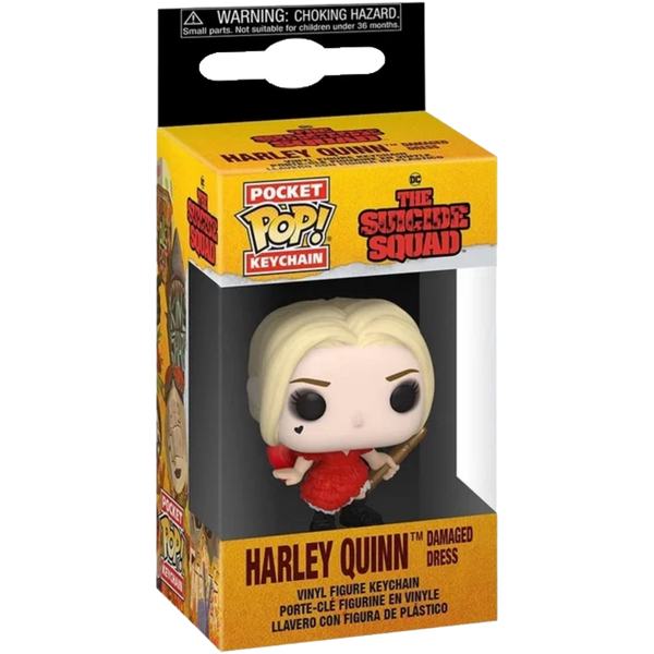 Funko Pop! Keychain: The Suicide Squad - Harley Quinn Damaged Dress
