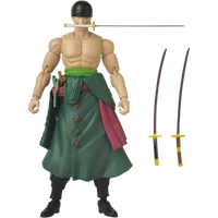BANDAI Anime Heroes: One Piece - Roronoa Zoro (Three Sword Style)