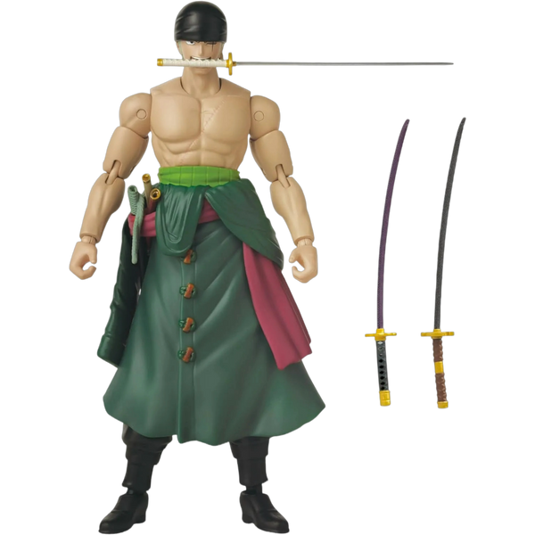 BANDAI Anime Heroes: One Piece - Roronoa Zoro (Three Sword Style)