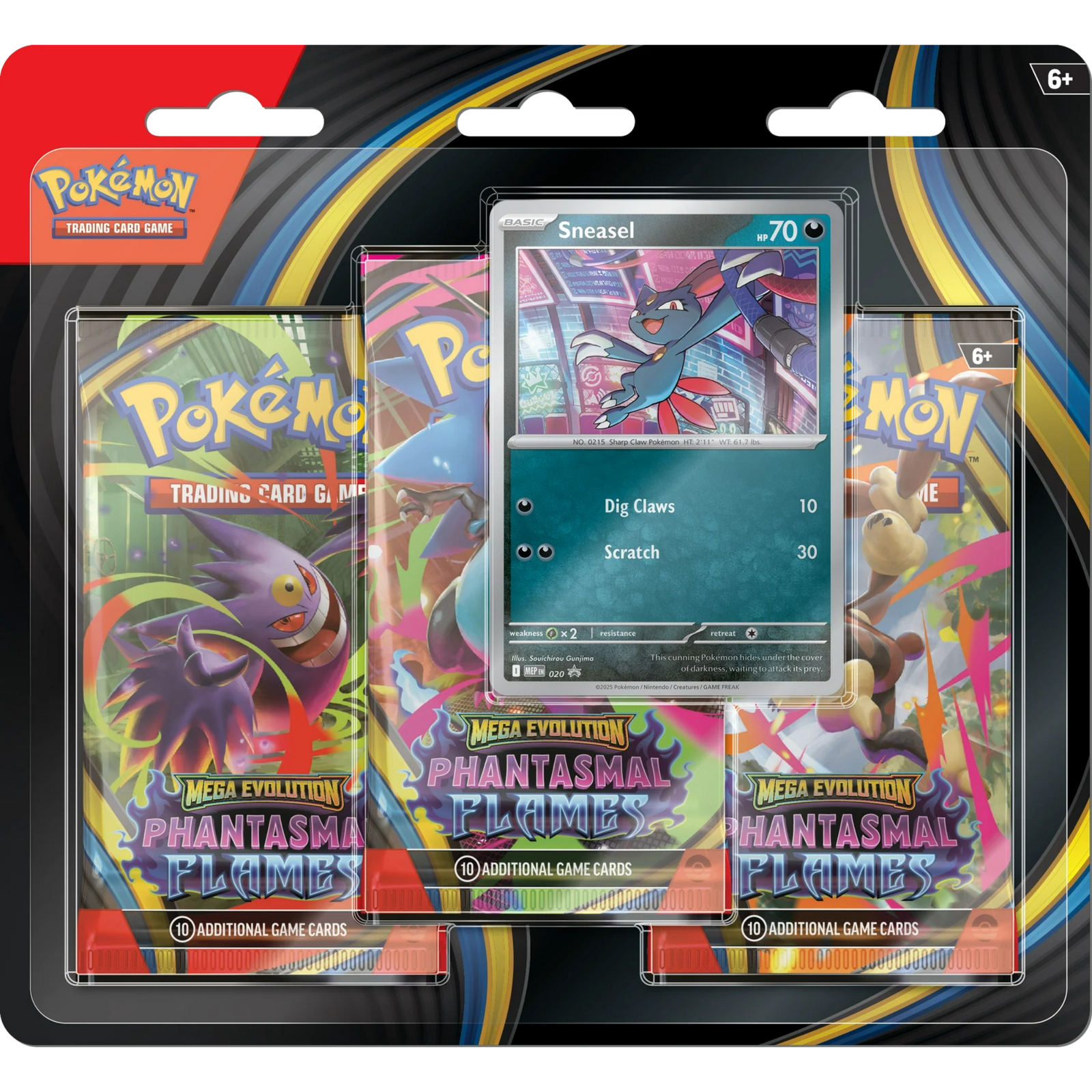 Pokémon TCG: Llamaradas Fantasmales - 3-Pack En Español