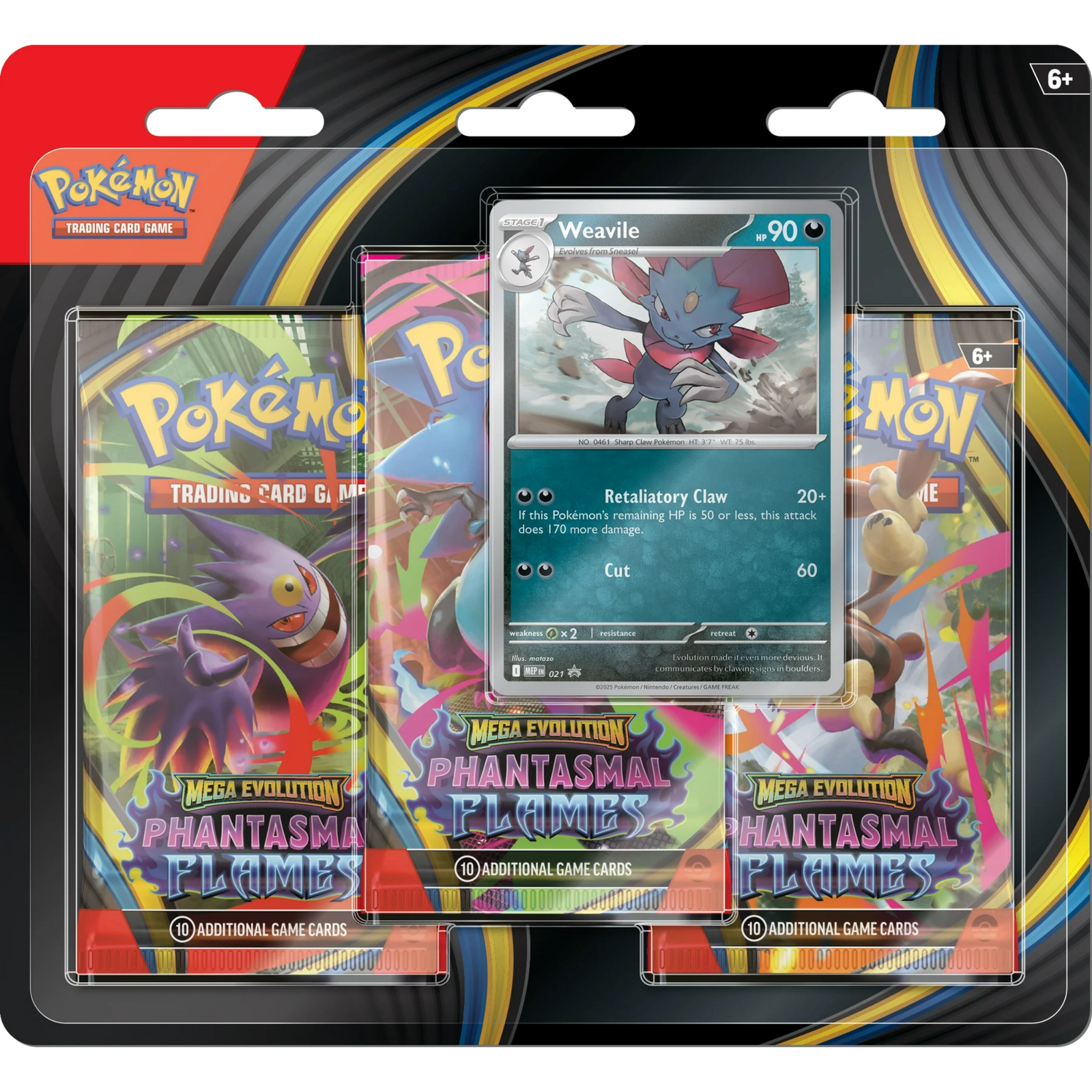 Pokémon TCG: Llamaradas Fantasmales - 3-Pack En Español